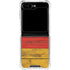 German Flag Dark Wood Galaxy Z Flip6 Clear Case